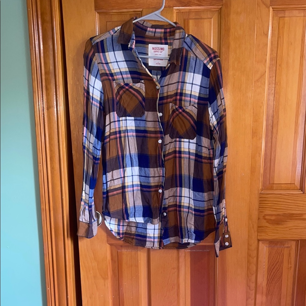 Mossimo Supply Co. Multicolor Plaid Shirt